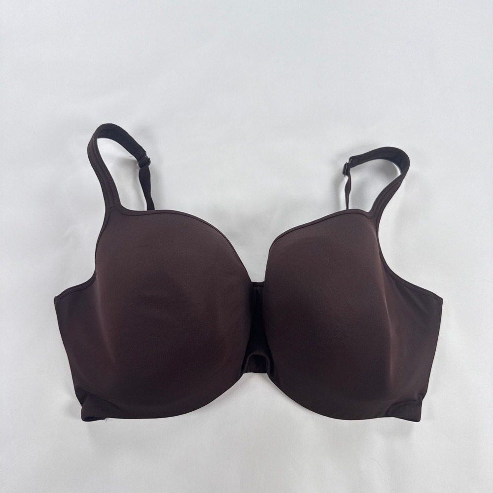 Cacique Womens Bra 46H Brown Lightly Lined Balconette Underwire Everyday Support